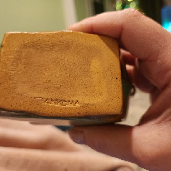 Frankoma Jade Green Sugar And Creamer Set. - Picture 7 of 7